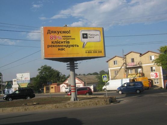 Фото рекламной плоскости по адресу Малая Долина  (3-грани)