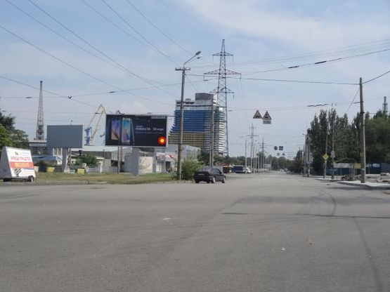 Фото рекламной плоскости по адресу Сичеславская Набережная ул. - Княгини Ольги ул., речпорт, в центр