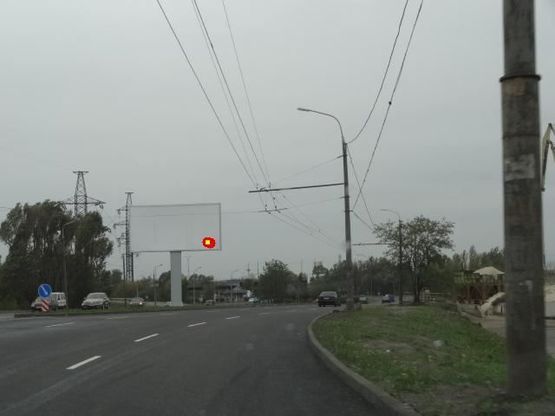 Фото рекламної площини за адресою Заводская Набережная ул., Кайдакский мост, из центра