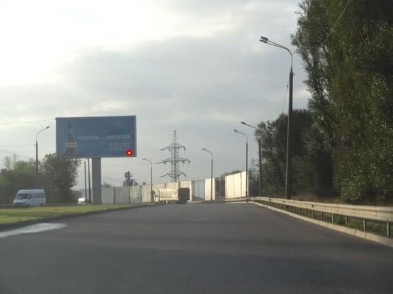 Фото рекламной плоскости по адресу Заводская Набережная ул., Кайдакский мост, в центр