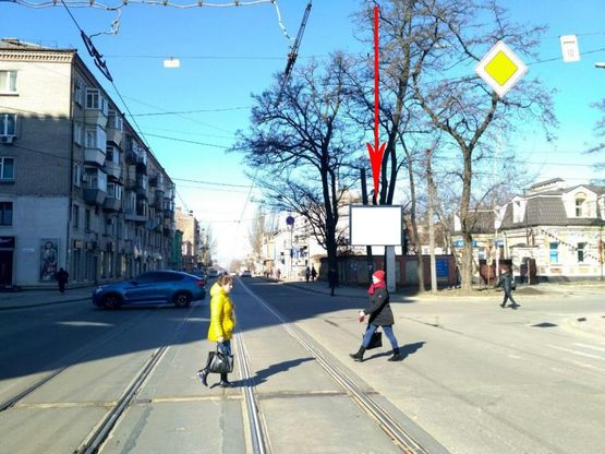 Фото рекламної площини за адресою s029A,вул. Чернишевського - вул. Писаржевського, біля ТЦ НАГОРКА