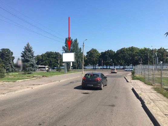 Фото рекламної площини за адресою t006B,вул. Січеславська Набережна - вул. Ливарна