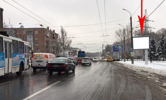 Фото рекламної площини за адресою t087A,просп. Богдана Хмельницького, 31 Д, біля маг. Ельдорадо, біля світлофора