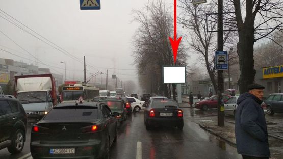 Фото рекламної площини за адресою t105A,вул. Титова, 29, навпроти ТРЦ "Апполо"