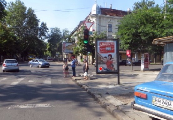 Фото рекламной плоскости по адресу Екатерининская, 48 А