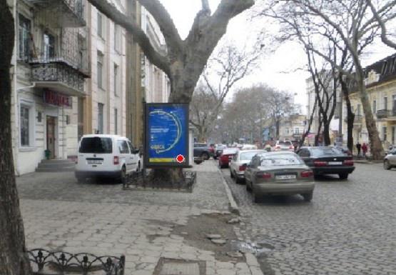 Фото рекламної площини за адресою Пушкинская, 74 А