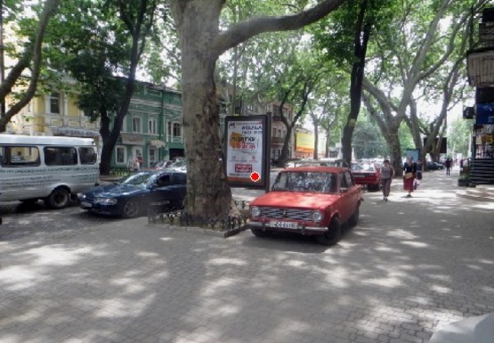 Фото рекламної площини за адресою Пушкинская, 74 В