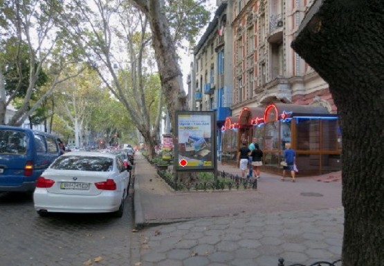 Фото рекламної площини за адресою Пушкинская, 59 А