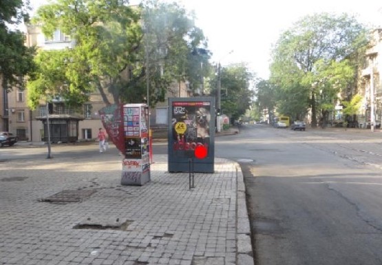 Фото рекламної площини за адресою Преображенская, угол пер. Маяковского В