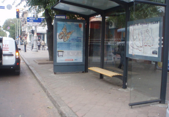 Фото рекламної площини за адресою Преображенская - Б.Арнаутская 99 А, остановка