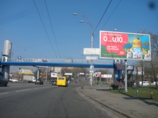 Фото рекламної площини за адресою Валерия Лобановского (Краснозвездный) проспект / Кировоградская ул.