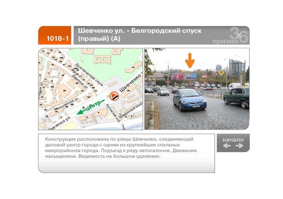 Фото рекламної площини за адресою Шевченко ул., 20 - Белгородский спуск "Мегабанк"  (правый)  (А)