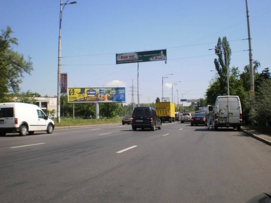 Фото рекламної площини за адресою Гагарина Юрия проспект / бул. Верховного Совета выезд на Красногвардейскую по ходу к (М) "Черниговская"