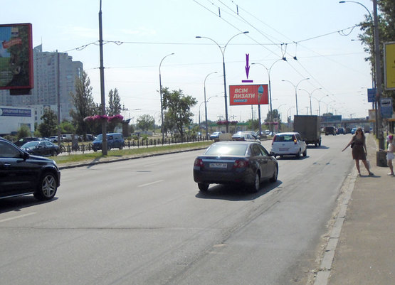 Фото рекламної площини за адресою вул. Героїв Сталінграда, 2, напрямок на пр. С. Бандери