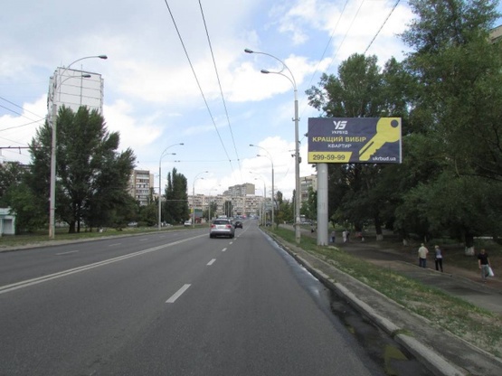 Фото рекламной плоскости по адресу Героїв Дніпра, 16Б