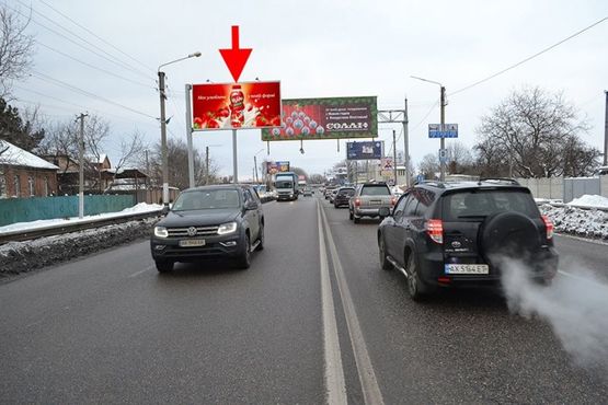 Фото рекламной плоскости по адресу Полтавский шлях- пост ГАИ-флажок№3-в центр