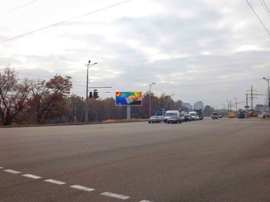 Фото рекламної площини за адресою Запорізьке шосе- вул. Шинна, бек-лайт 8х4/Запорожское шоссе - ул. Шинная, бэк-лайт 8х4