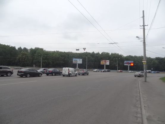 Фото рекламної площини за адресою Розвилка пр.Б.Хмельницького - Запорізьке Шосе/ ул. Героев Сталинграда - Запорожское шоссе, поток движения от ТЦ Дафи, бэк-лайт 8х4