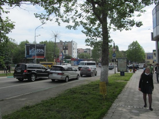 Фото рекламной плоскости по адресу перекрёсток пр.Мира, ул.1Мая, №37-Б