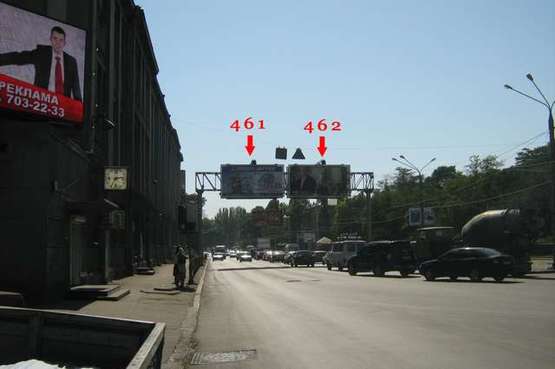 Фото рекламной плоскости по адресу ул. Водопроводная - пер. Высокий (из города левый Призма)