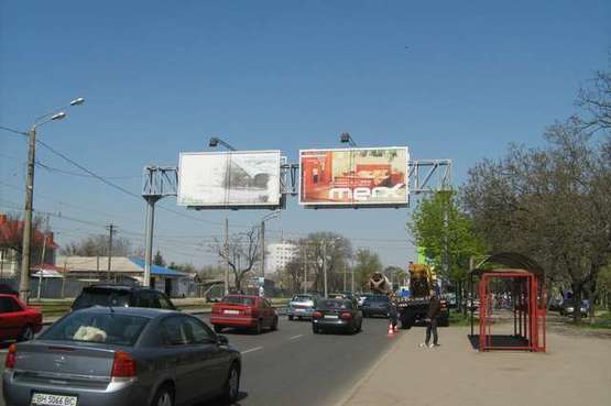 Фото рекламной плоскости по адресу 5 ст. Люстдорфской дор. - Китобойная (в город правый Призма)