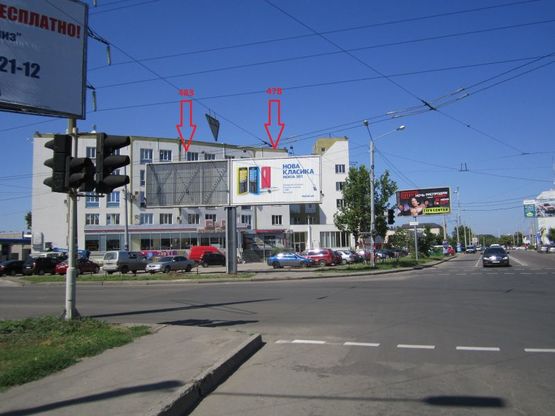 Фото рекламной плоскости по адресу ул. Королева - 25  Чапаевской Дивизии (призма правая)