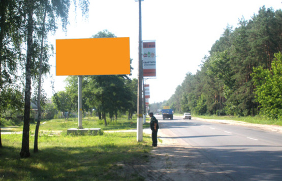 Фото рекламной плоскости по адресу пгт. Гостомель, ул. Ленина (на Киев)