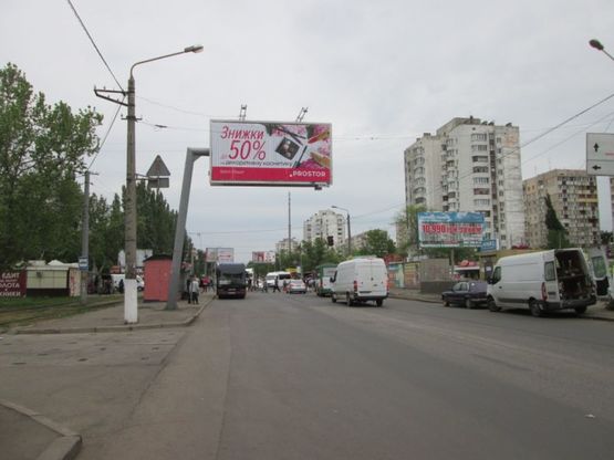 Фото рекламной плоскости по адресу Пр. Добровольского, 137-А - ул. Генерала Бочарова (Призма)