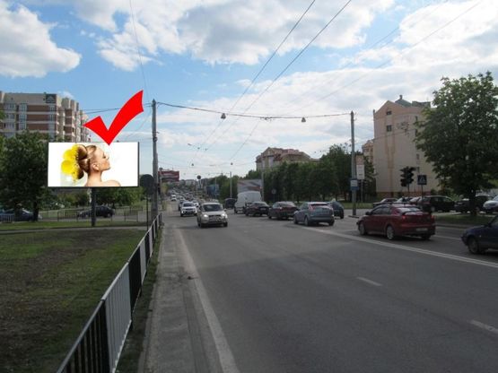 Фото рекламної площини за адресою вул.Кульпарківська-вул.Перфецького, з центру