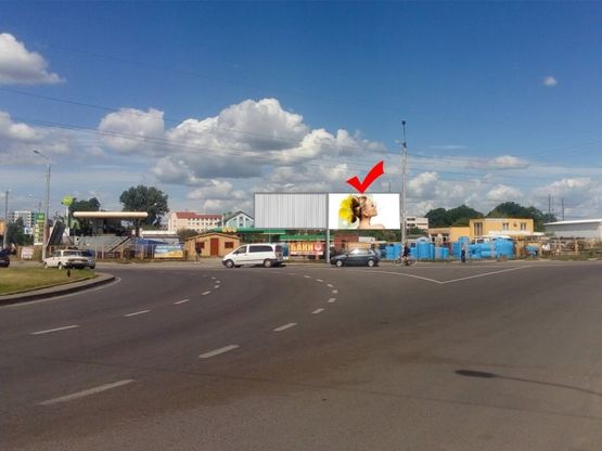 Фото рекламной плоскости по адресу вул.Б.Хмельницького-вул.Кукурудзяна, правий (кільце)
