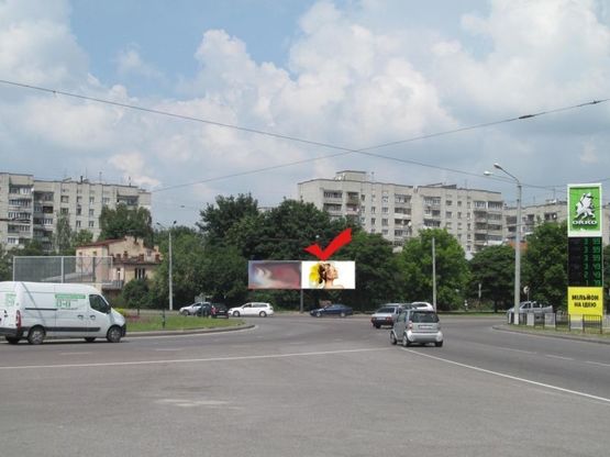 Фото рекламної площини за адресою вул.Виговського-вул.Кульпарківська,правий (кільце)