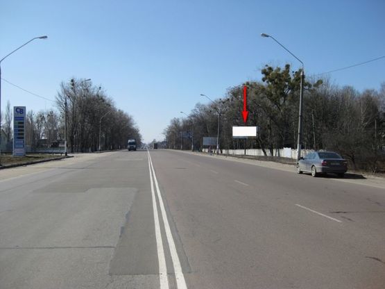 Фото рекламной плоскости по адресу ул.Киевское шоссе 45 (въезд с Киева, Аэропорт)
