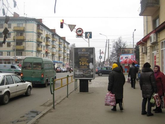 Фото рекламної площини за адресою ул. Хлебная (м-н Снежка, р-к Житний)