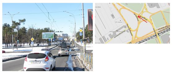 Фото рекламной плоскости по адресу Будівельників вул./Визволителів пр.