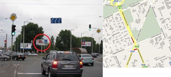 Фото рекламної площини за адресою Гагарина пр. + Червоногвардійська вул. ТРЦ "Проспект", "Ашан"