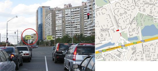 Фото рекламної площини за адресою Григоренка пр., 33/44 (навпроти)