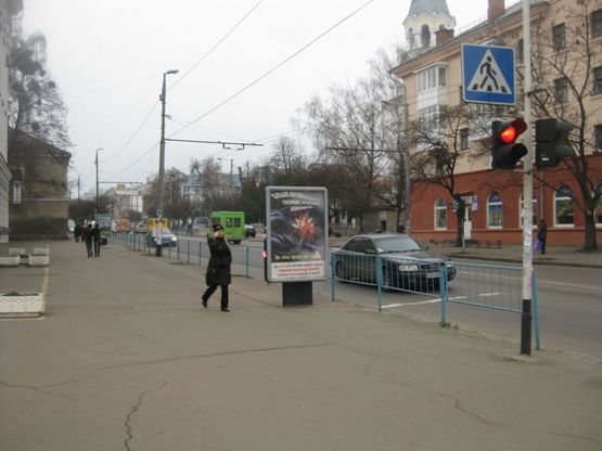 Фото рекламной плоскости по адресу ул. Победы (рынок Подол)
