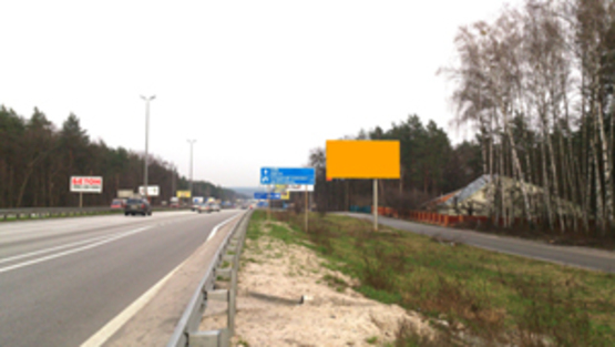 Фото рекламной плоскости по адресу км 24+025 (слева), направление на Киев, Трасса Киев-Чоп (Житомирская, М-06),   Стоянка-Дмитровка