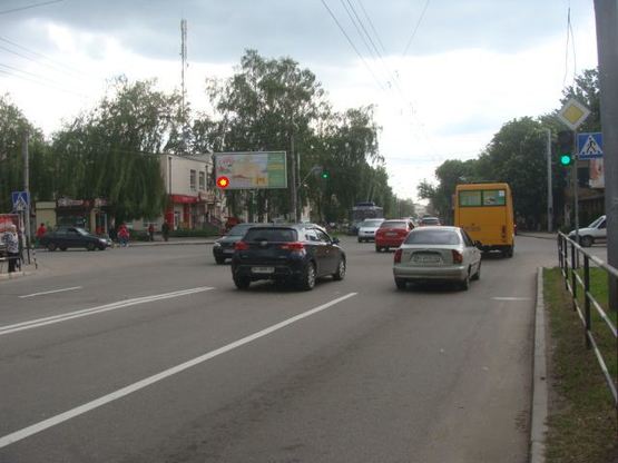 Фото рекламной плоскости по адресу на перекр.ул.Степного Фронту,48 и ул.Грушевського ("Мотель")