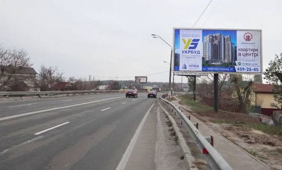 Фото рекламной плоскости по адресу Столичное шоссе/ул.Витавская/пост ДАИ - на Кончу Заспа (А3) призма