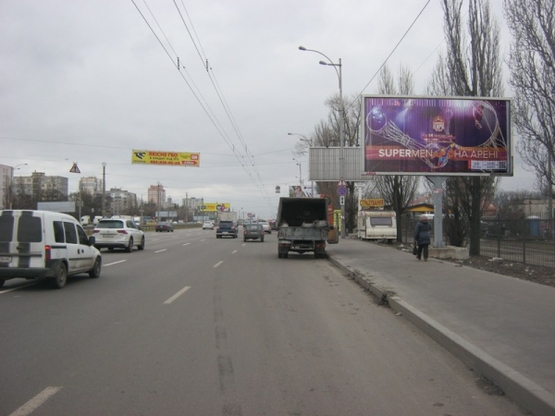 Фото рекламной плоскости по адресу Большая Окружная / АШАН/ Эльдорадо/ Электронмаш/ -в напр. Одесской пл.