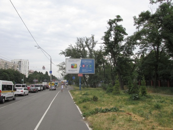 Фото рекламной плоскости по адресу Победы пр-т, (пересечение с ул. Шутова)