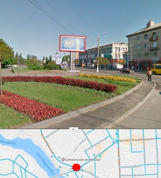 Фото рекламной плоскости по адресу площадь героев Чернобыля-ул.Соборная