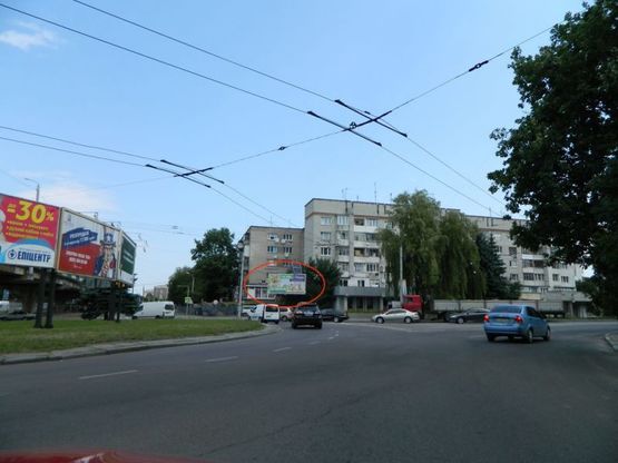 Фото рекламной плоскости по адресу Володимира Великого - кн. Ольги