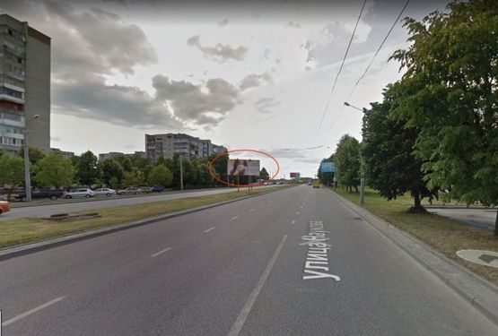 Фото рекламної площини за адресою Наукова, 61 до Вікторії Гарденс (напрямок до вул. Кульпарківської)