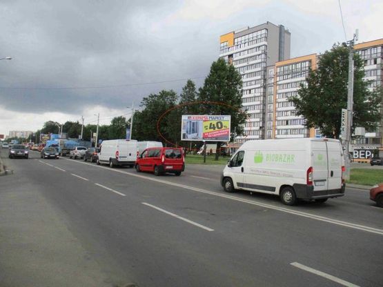 Фото рекламной плоскости по адресу Хуторівка - Стрийська ЖК ЛЕВ