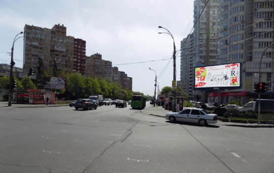 Фото рекламной плоскости по адресу Харьковское шоссе 154, возле ул.Тростянецкой, к Харьковской пл.