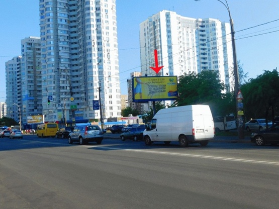 Фото рекламной плоскости по адресу Харьковское шоссе, возле ул.Тростянецкой, к Харьковской пл.