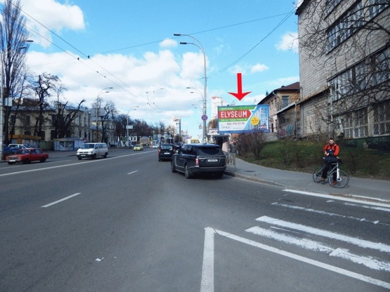 Фото рекламної площини за адресою Черновола В. ул. 41, от Воздухофлотского пр-та, выезд с пл.Победы