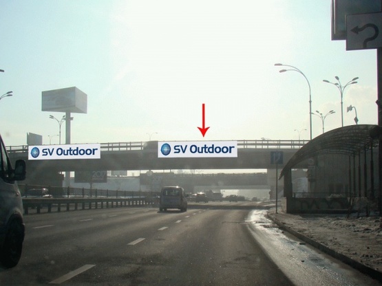 Фото рекламної площини за адресою Путепровод А на пересечении Дружбы Народов бул. и Надднепрянского шоссе (от ст Днепр) до Южного моста, справа